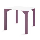 Gartentisch aus HPL mit Beinen aus Polyethylen Made in Italy - Glen Viadurini