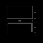 HPL-Gartentisch mit Aluminiumstruktur Made in Italy - Carl Viadurini