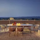 Gartentisch Farbige HPL-Platte Made in Italy - Emma von Varaschin Viadurini