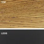 Tonnenförmiger Esstisch mit furnierter Platte, hergestellt in Italien – Settimmio Viadurini