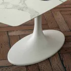 Barrel Esstisch aus Laminam und synthetischem Marmor Made in Italy - Brontolo Viadurini