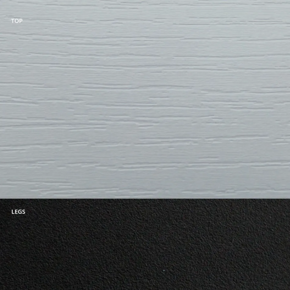 Tonnenförmiger Esstisch aus Laminat in Holzoptik, hergestellt in Italien – Cave Viadurini