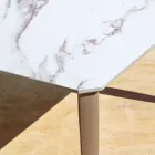 Ausziehbarer Outdoor-Esstisch 318 cm aus Aluminium und Steinzeug – Filomena Viadurini