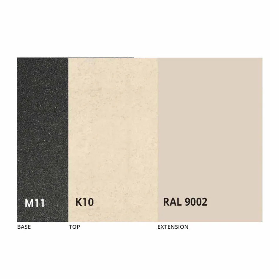 Ausziehbarer Esstisch bis 180 cm aus Keramik Made in Italy - Pitagora Viadurini