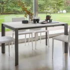 Ausziehbarer Esstisch bis 180 cm aus Keramik Made in Italy - Pitagora Viadurini