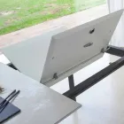 Ausziehbarer Esstisch bis 180 cm aus Keramik Made in Italy - Pitagora Viadurini