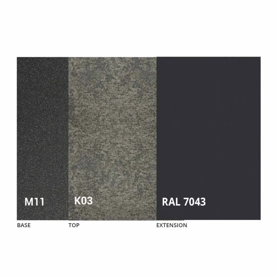 Ausziehbarer Esstisch bis 180 cm aus Keramik Made in Italy - Pitagora Viadurini