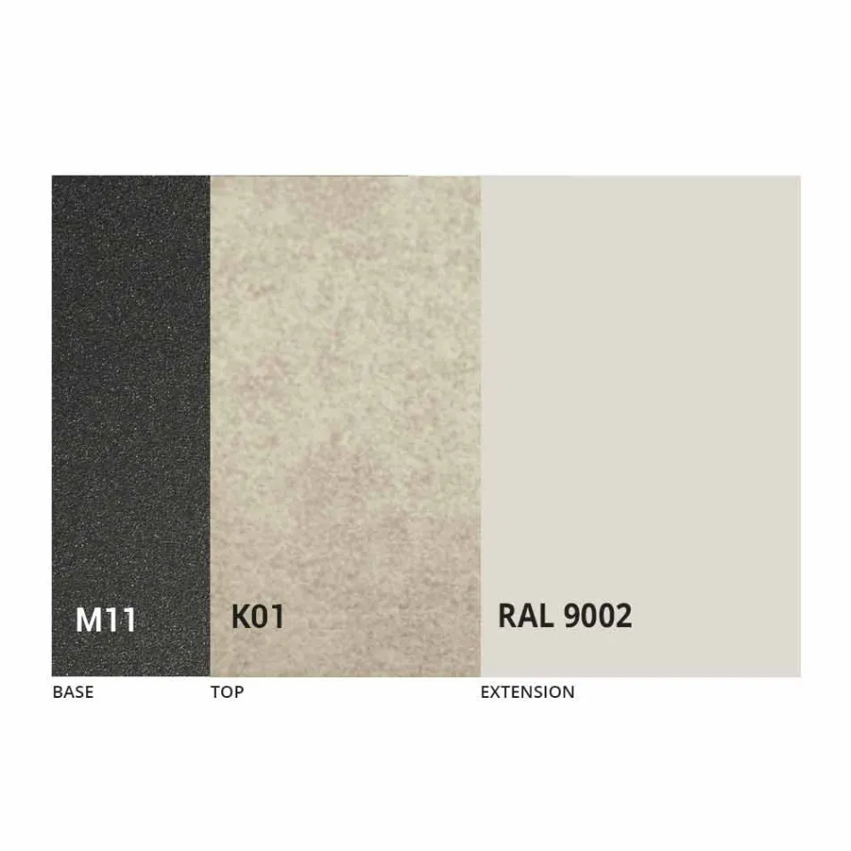 Ausziehbarer Esstisch bis 180 cm aus Keramik Made in Italy - Pitagora Viadurini