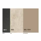 Ausziehbarer Esstisch bis 298 cm in Metall- und Keramikplatte - Anaconda Viadurini