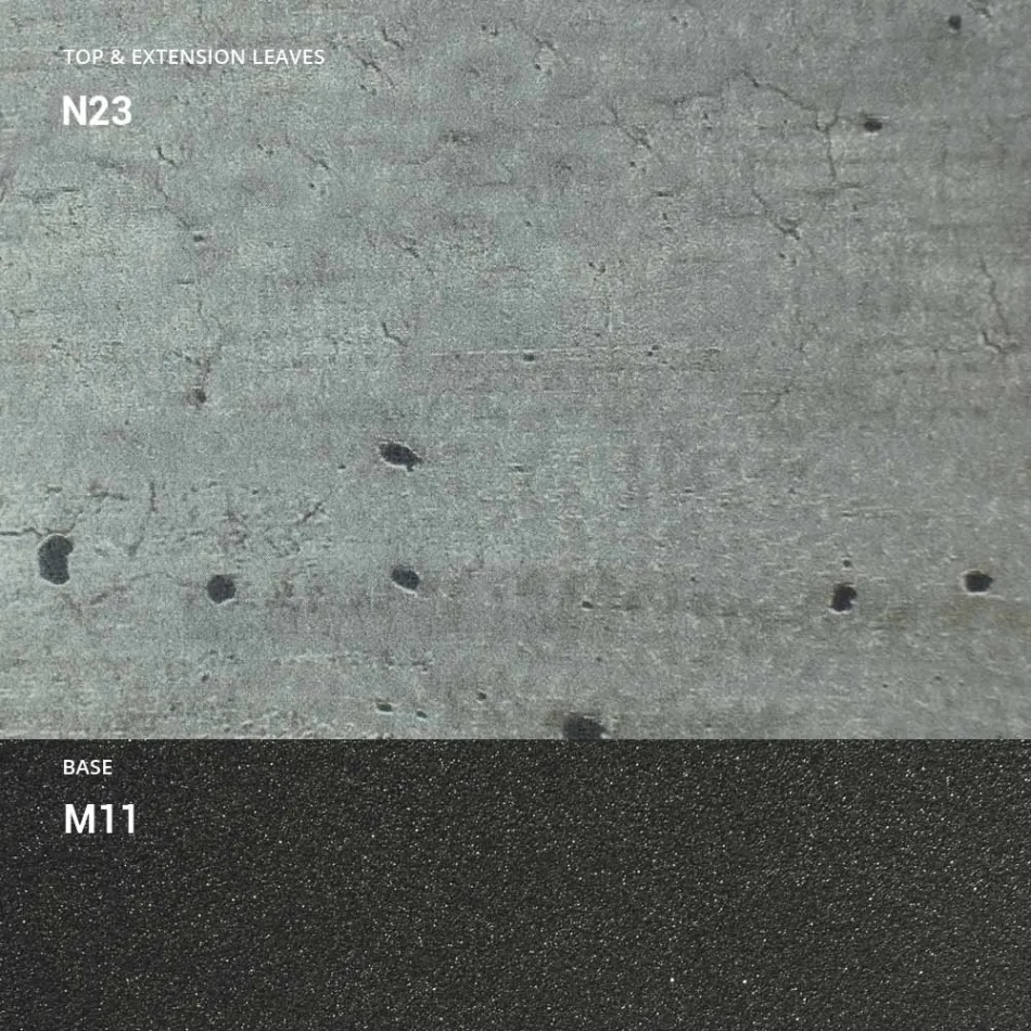 Ausziehbarer Esstisch bis 298 cm aus Melamin Made in Italy - Fedemo Viadurini