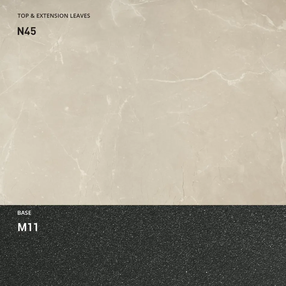 Ausziehbarer Esstisch bis 298 cm aus Melamin Made in Italy - Fedemo Viadurini