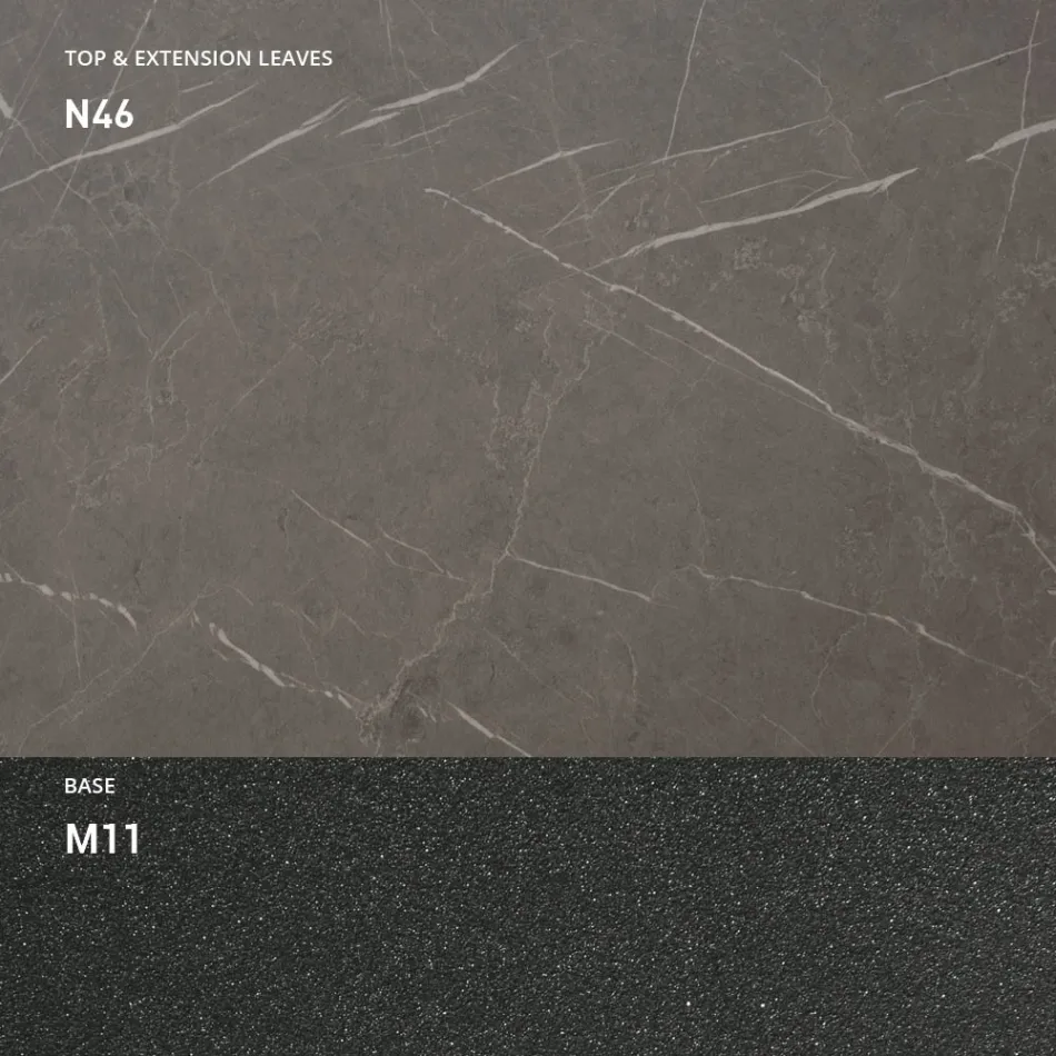 Ausziehbarer Esstisch bis 298 cm aus Melamin Made in Italy - Fedemo Viadurini