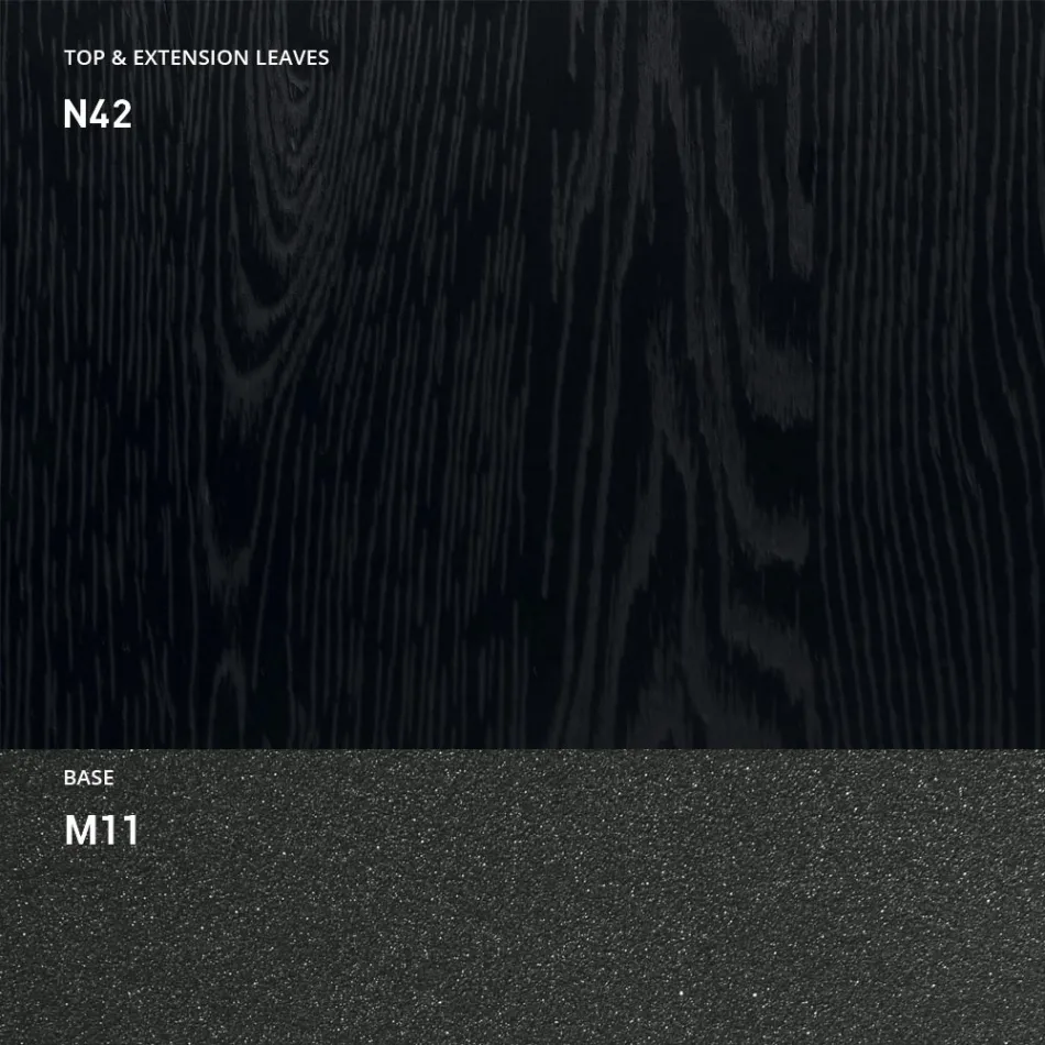 Ausziehbarer Esstisch bis 298 cm aus Melamin Made in Italy - Fedemo Viadurini