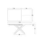 Ausziehbarer Esstisch mit Metallrahmen Made in Italy - Elastic Viadurini