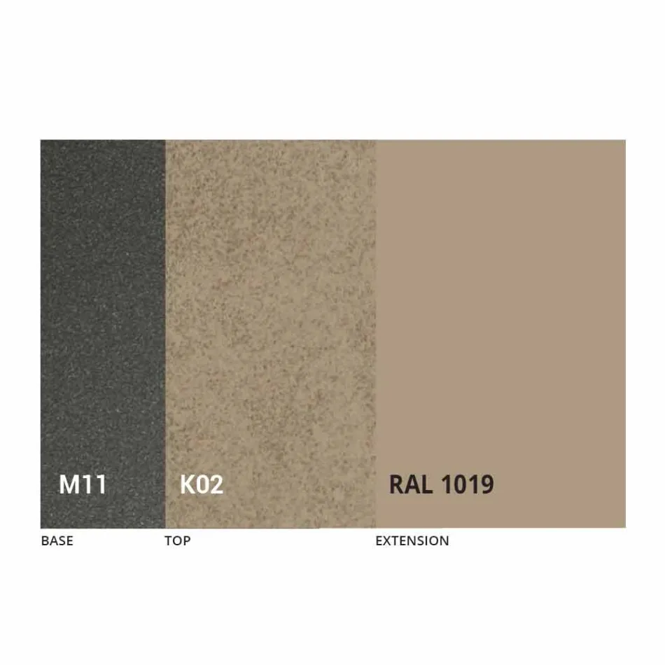 Ausziehbarer Esstisch Bis zu 170 cm aus Keramik Made in Italy - Tremiti Viadurini