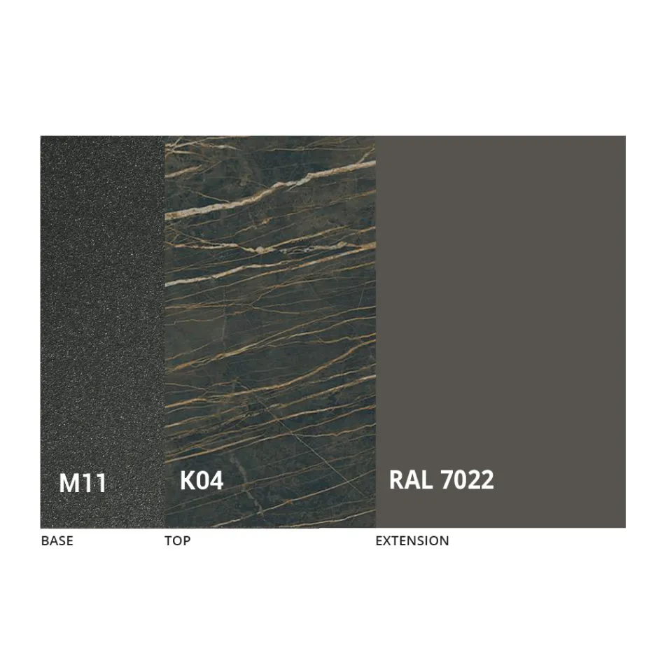 Ausziehbarer Esstisch Bis zu 170 cm aus Keramik Made in Italy - Tremiti Viadurini