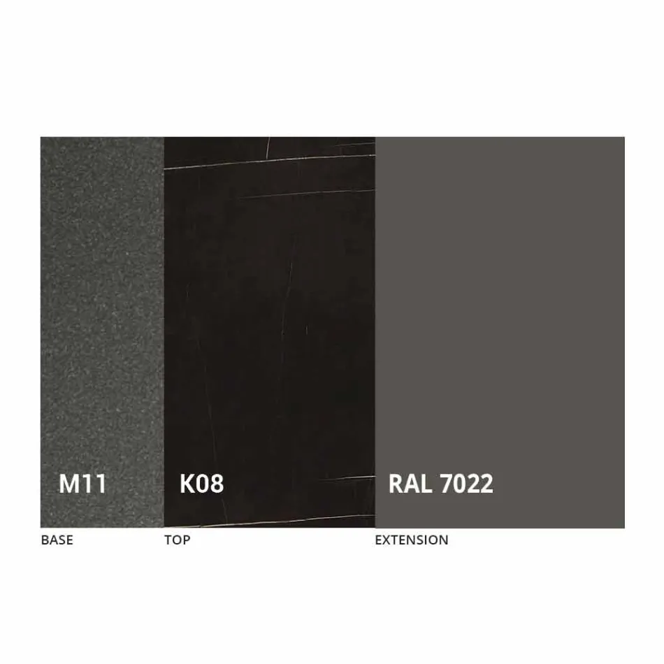 Ausziehbarer Esstisch Bis zu 170 cm aus Keramik Made in Italy - Tremiti Viadurini