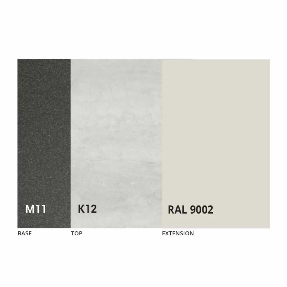 Ausziehbarer Esstisch Bis zu 170 cm aus Keramik Made in Italy - Tremiti Viadurini