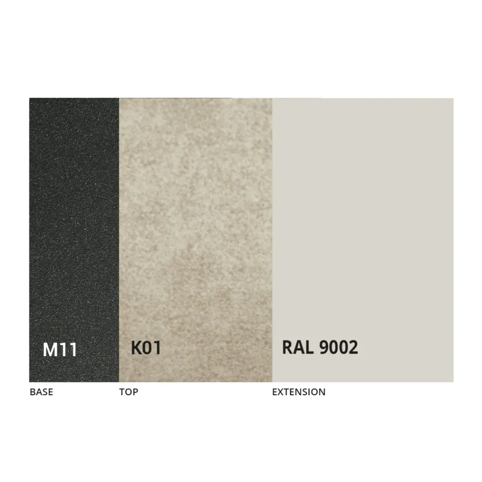 Ausziehbarer Esstisch Bis zu 170 cm aus Keramik Made in Italy - Tremiti Viadurini