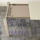 Ausziehbarer Esstisch Bis zu 204 cm in Made in Italy Crystal - Palladio Viadurini