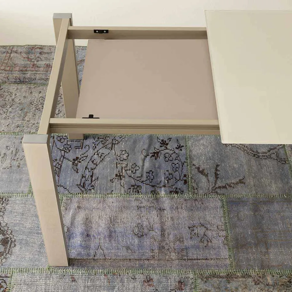 Ausziehbarer Esstisch Bis zu 204 cm in Made in Italy Crystal - Palladio Viadurini