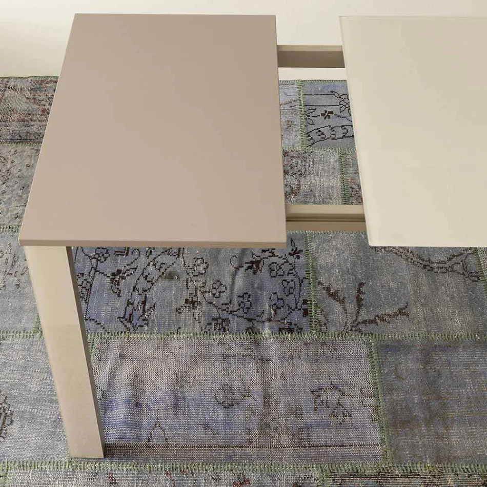 Ausziehbarer Esstisch Bis zu 204 cm in Made in Italy Crystal - Palladio Viadurini