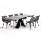 Ausziehbarer Esstisch Bis zu 220 cm mit Melaminplatte - Amiro Viadurini
