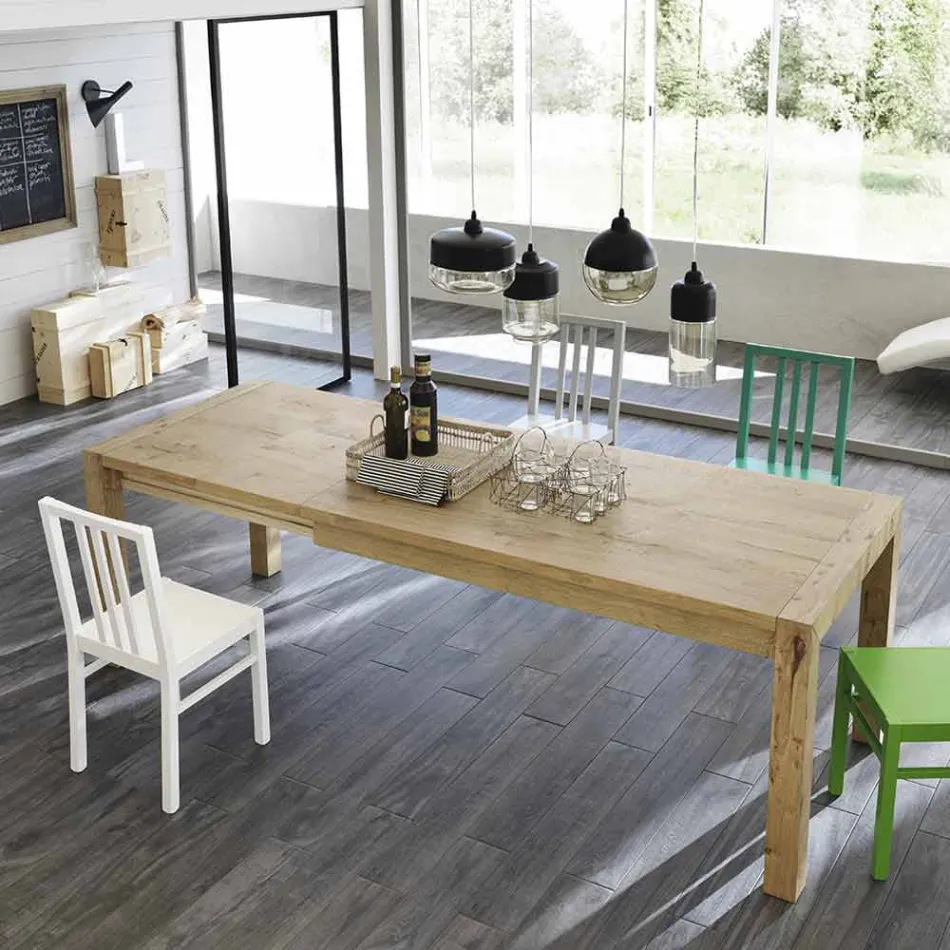 Ciro Eiche Ausziehtisch bis 240 cm Viadurini