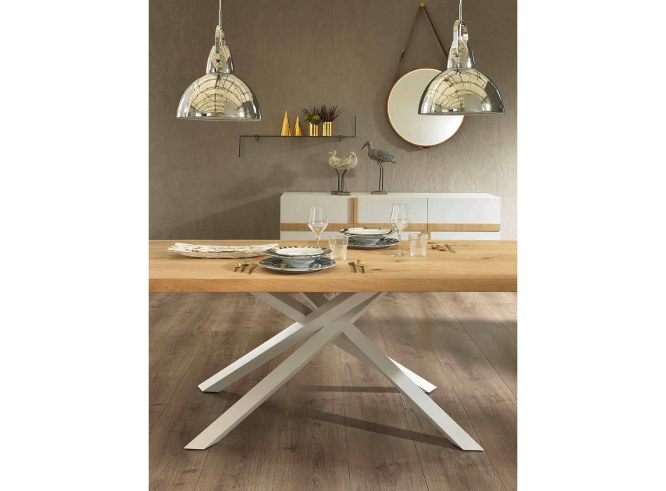 Ausziehbarer Esstisch Bis zu 240 cm aus Holz Made in Italy - Xino Viadurini