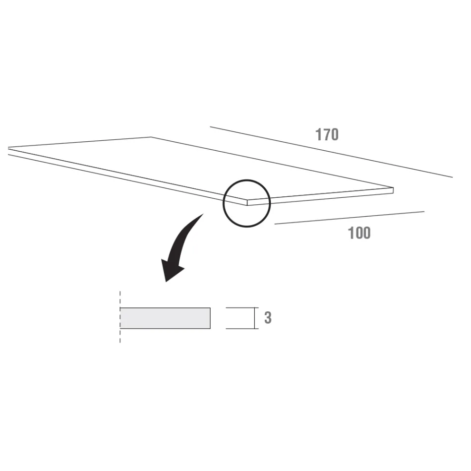Ausziehbarer Esstisch bis 280 cm in Fenix Made in Italy – Eolo Viadurini