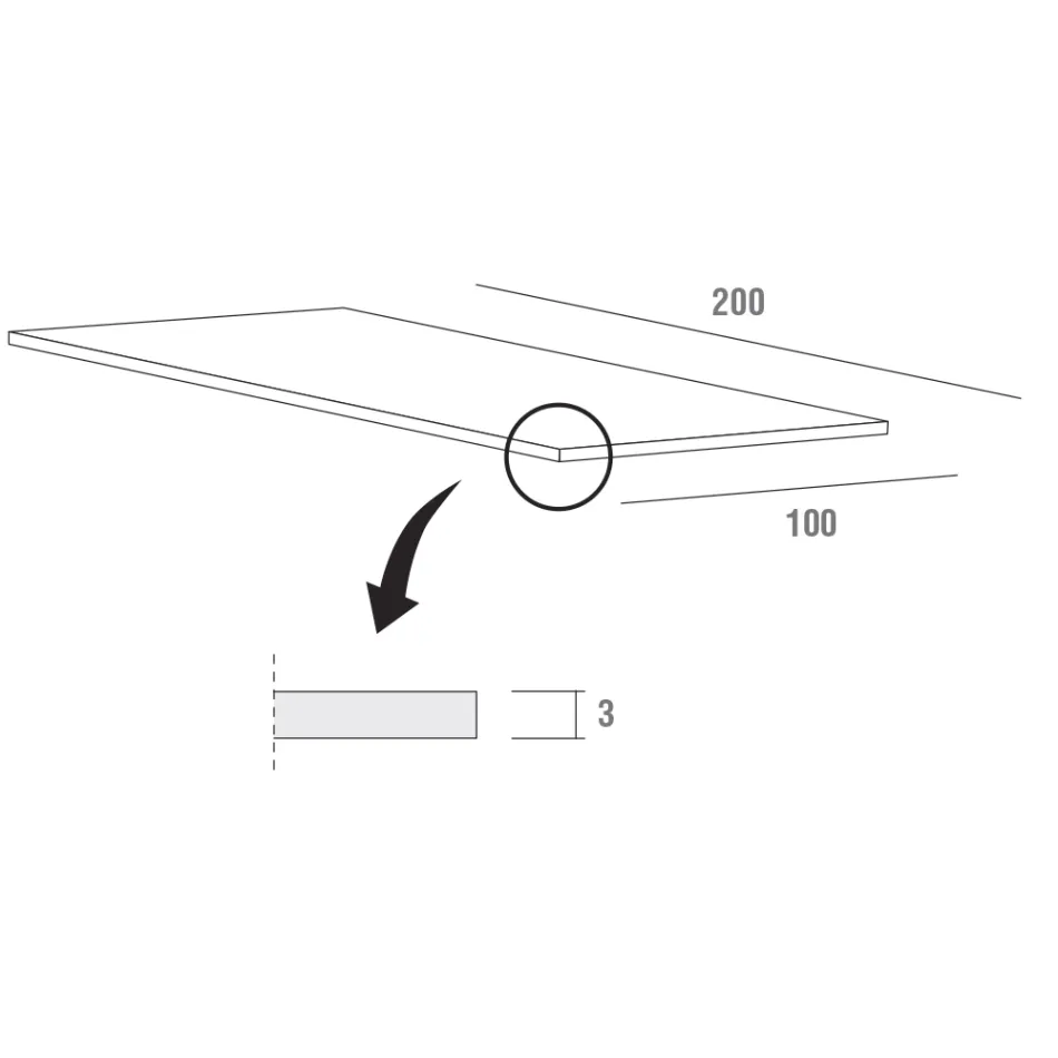 Ausziehbarer Esstisch bis 280 cm in Fenix Made in Italy – Eolo Viadurini