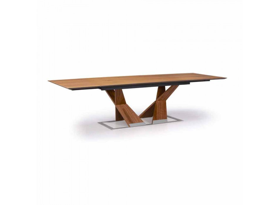 Ausziehbarer Esstisch Bis zu 294 cm aus Holz Made in Italy - Monique Viadurini