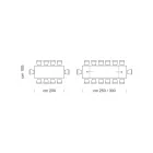 Ausziehbarer Esstisch bis 300 cm aus furniertem Holz – Settimmio Viadurini