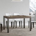 Ausziehbarer Esstisch bis 440 cm aus Holz und Eisen, hergestellt in Italien – Foxy Viadurini