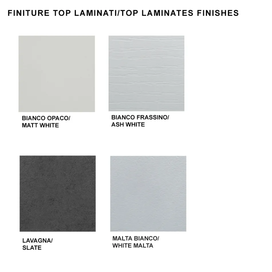 Ausziehbarer Esstisch bis 450 cm aus Laminat, hergestellt in Italien – Salentino Viadurini