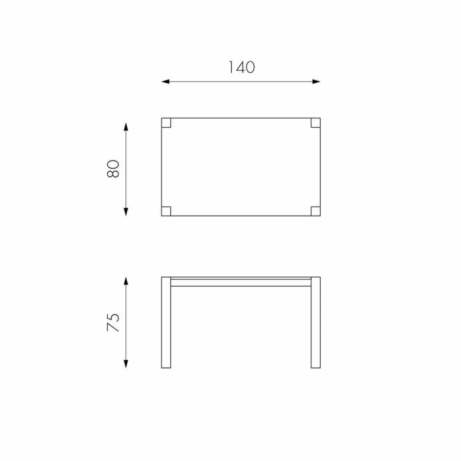Ausziehbarer Esstisch aus Fedro-Eichenholz, hergestellt in Italien Viadurini