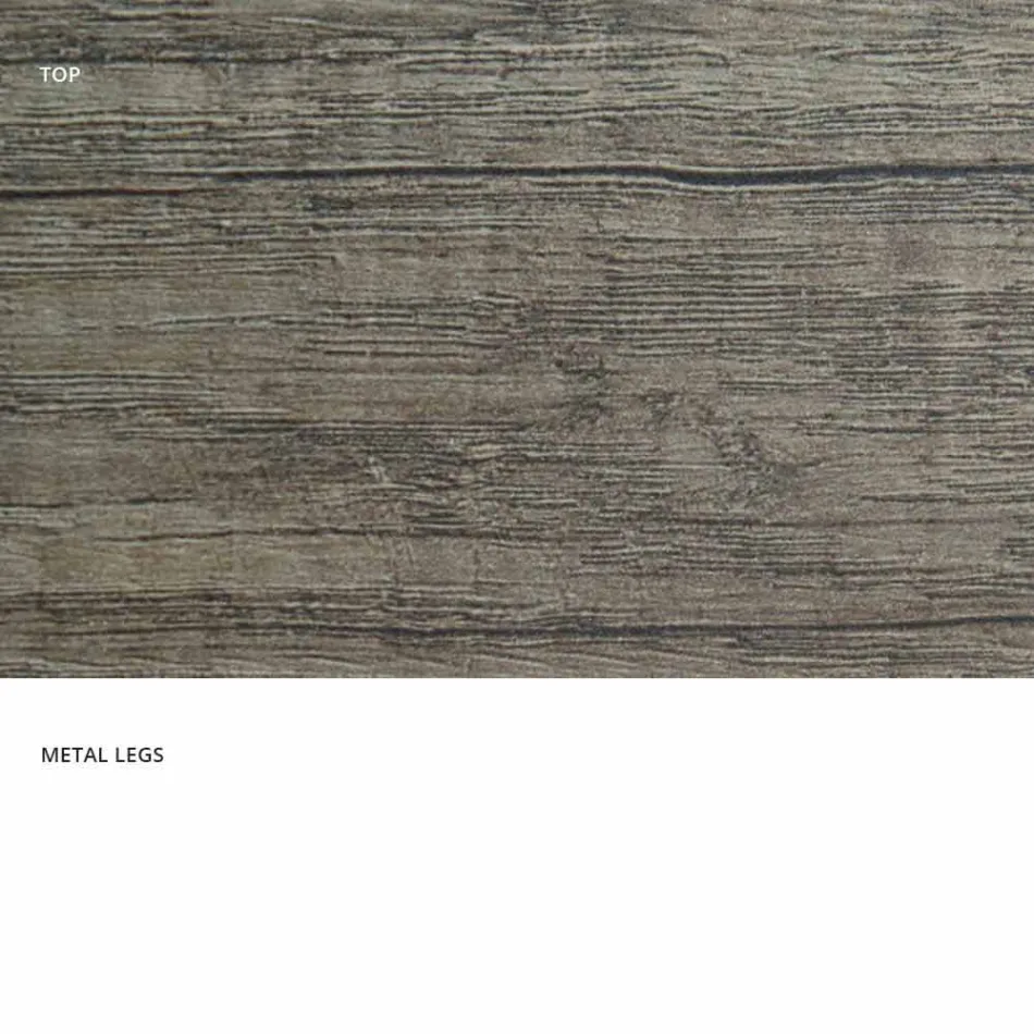 Ausziehbarer Esstisch aus Melamin made in Italy, Dionigi Viadurini