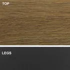 Esstisch mit tonnenförmiger Platte aus HPL-Laminat, hergestellt in Italien – Settimmio Viadurini