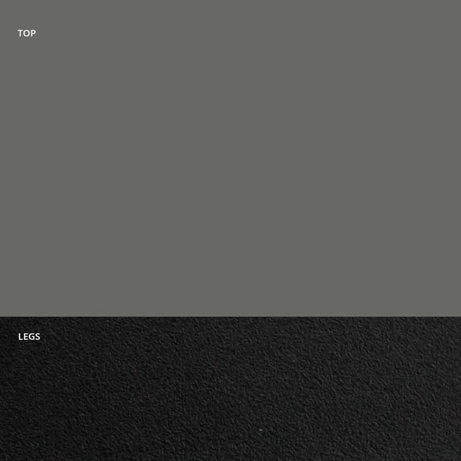 Esstisch mit Fenix-Platte und Stahlgestell, hergestellt in Italien – Dalmatiner Viadurini