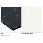 Esstisch mit HPL-Platte und Metallbasis Made in Italy - Aresto Viadurini