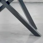 Esstisch mit furnierter Holzplatte, hergestellt in Italien – Settimmio Viadurini