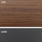 Esstisch mit furnierter Holzplatte, hergestellt in Italien – Settimmio Viadurini