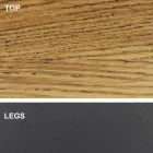 Esstisch mit furnierter Holzplatte, hergestellt in Italien – Settimmio Viadurini