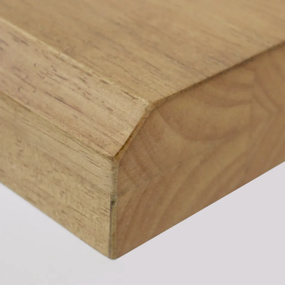 Esstisch mit Platte aus echtem Massivholz und Metallgestell - Ibisco Viadurini