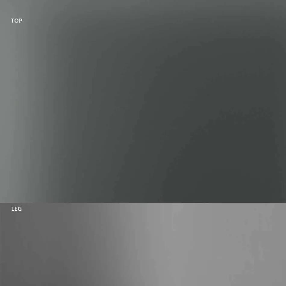 Esstisch mit Rauchglasplatte und Metallgestell 4 Dimensionen - Speck Viadurini