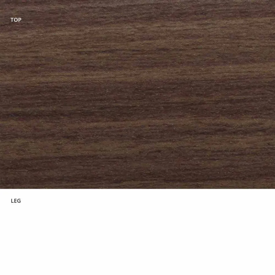 Esstisch mit ovaler Platte aus HPL-Laminat, hergestellt in Italien – Dollars Viadurini