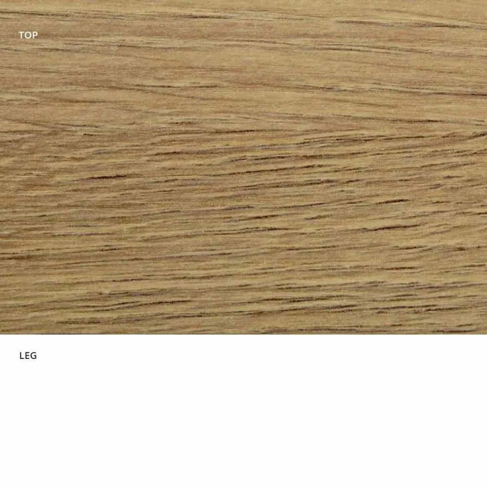 Esstisch mit ovaler Platte aus HPL-Laminat, hergestellt in Italien – Dollars Viadurini