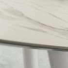 Esstisch mit runder Laminatplatte, hergestellt in Italien – Lingotto Viadurini