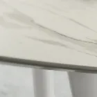 Esstisch mit runder Laminatplatte, hergestellt in Italien – Lingotto Viadurini