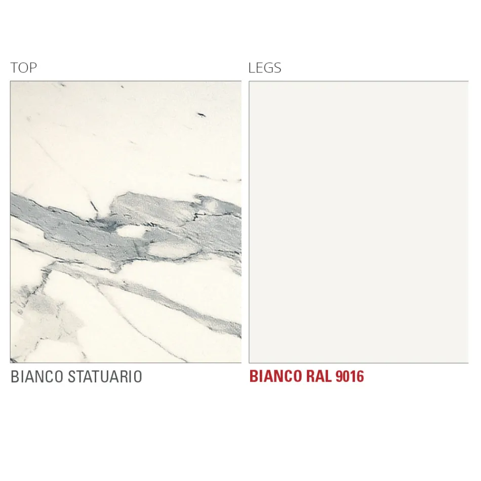 Esstisch mit runder Laminatplatte, hergestellt in Italien – Lingotto Viadurini